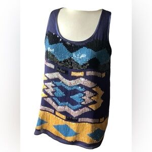 Romeo and Juliet Colorful Sequin Tank Top